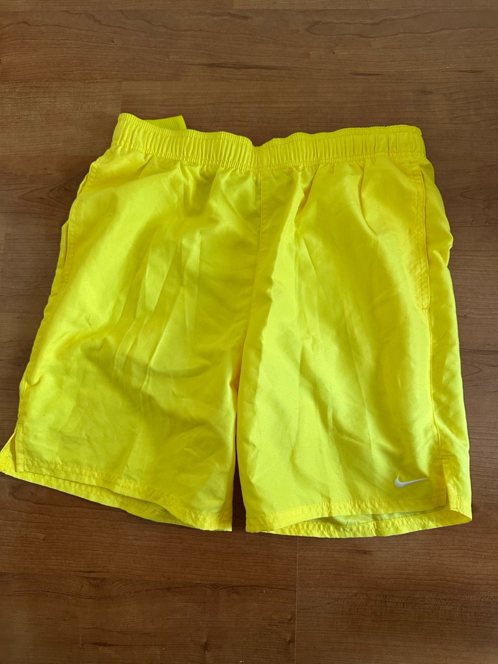 Nike Men’s Bright Yellow Athletic Shorts